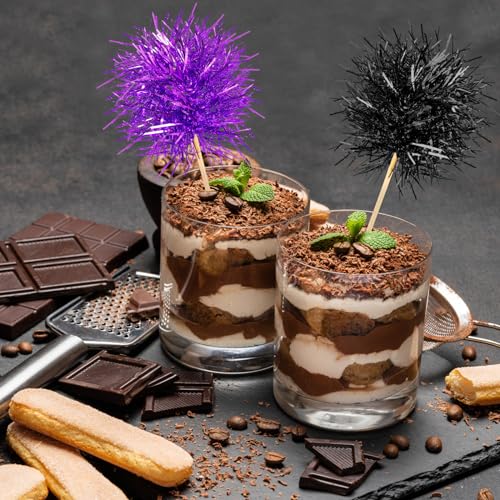 100 Pcs Halloween Foil Firework Cupcake Toppers