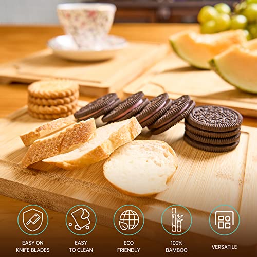 Bamboo Cutting Boards for Kitchen (4 Count)
