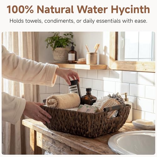 Wicker Baskets for Shelves (2 Count)