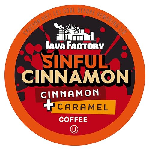 Coffee Pods Cinnamon Flavored Coffee Compatible with K Cup Brewers Including 2.0 (40 Count)