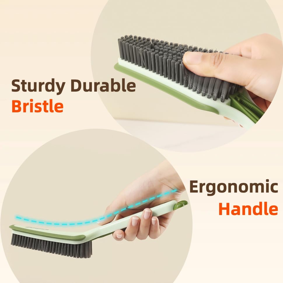 3-in-1 Detail Cleaning Brush, Crevice Grout Brush, 2PCS (2 Count)
