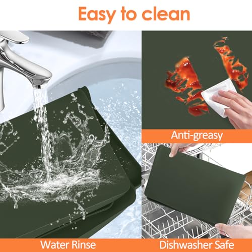 Silicone Coffee Maker Mat with Lip for Countertops
