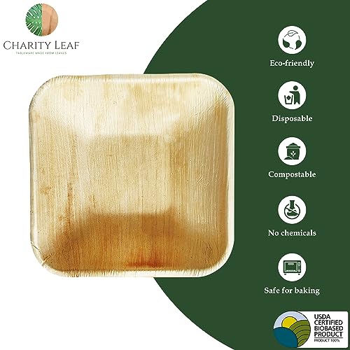 Disposable Bamboo 5" Square Bowl (200 Count)