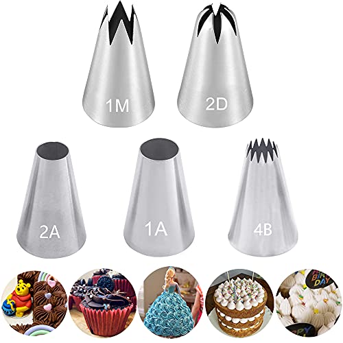 Large Piping Tips Set for Cake Cupcake Decorating