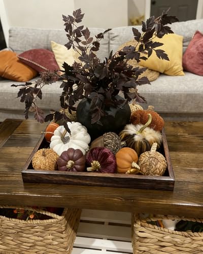Rustic Wooden Serving Tray 24" Square