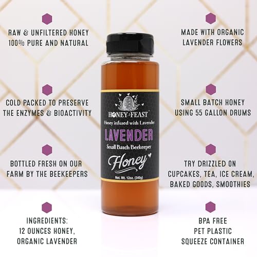 Organic Lavender Honey Jar 12OZ (72 Fl Oz)