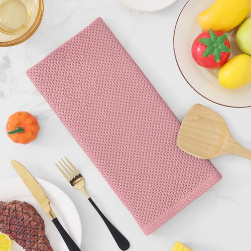 100% Cotton Waffle Weave Kitchen Dish Towels 8 (8 Count)