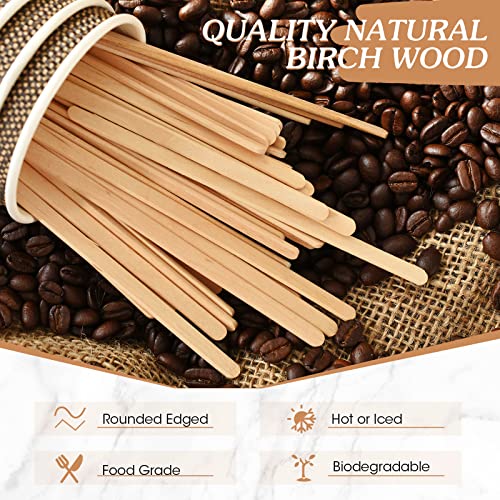3000 Pack Birch Wood Coffee Stir Sticks