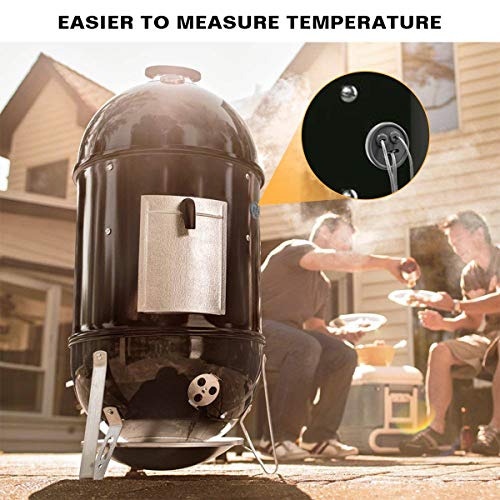 5 Pack Meat Probe Gray Grommets for Weber 85037 Smokey Mountain Cookers (5 Count)