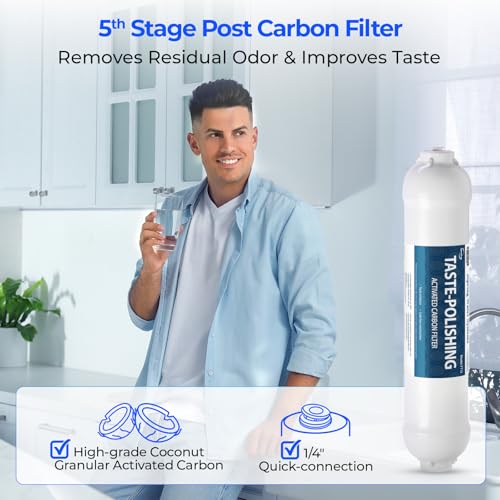 FT15 NSF Certified 5th Stage Inline Post Carbon Water Filter