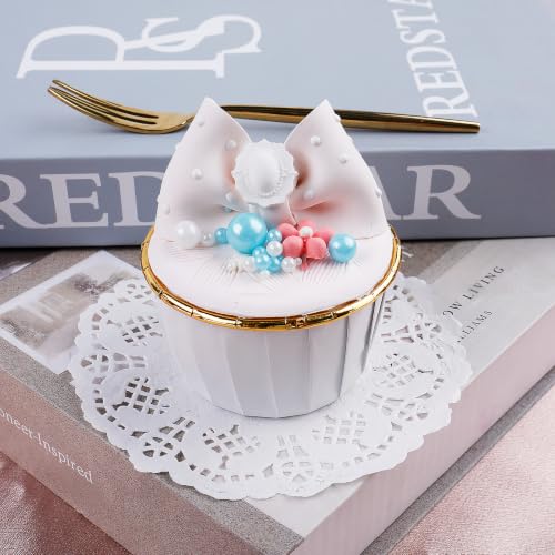 Blue White Pearl Sprinkles (4.6 Ounce)
