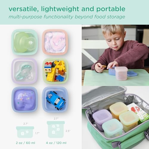 Silicone Baby Food Storage Containers 4pk (4 Count)