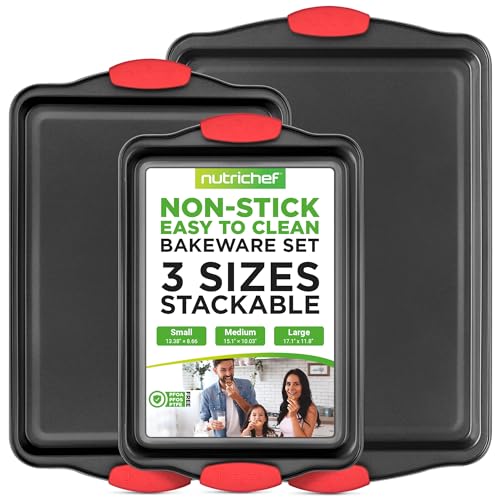 3‑Piece Nonstick Cookie Sheets