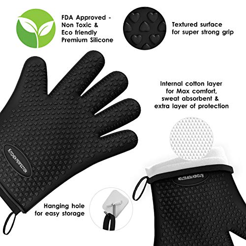 XL Silicone Smoker BBQ Gloves (2 Count)