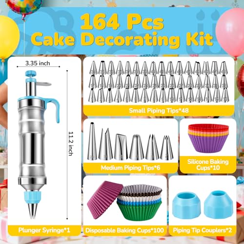 Cake Decorating Tools Supplies Kit (164 Count)