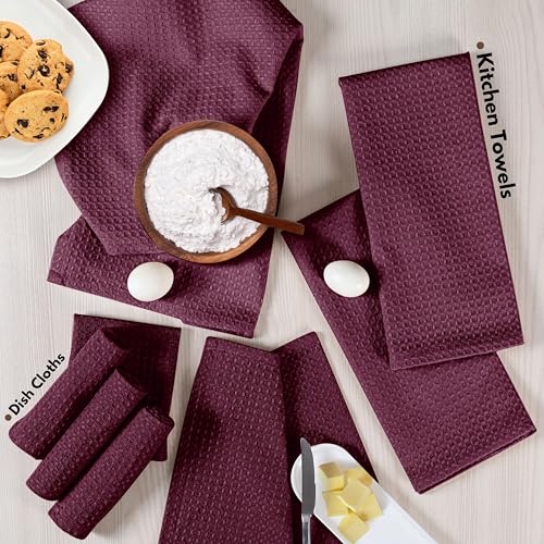 Kitchen Towels & Dish Cloth Set (8 Count)