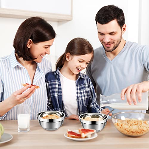 20 Pack Stainless Steel Bowls Set (20 Count)