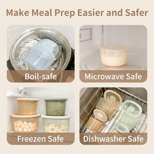 Silicone Snack Containers for Kids (8 Fl Oz)