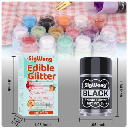 Black Edible Glitter