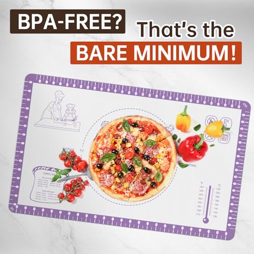 Silicone Pastry Mat with 10 Useful Recipes
