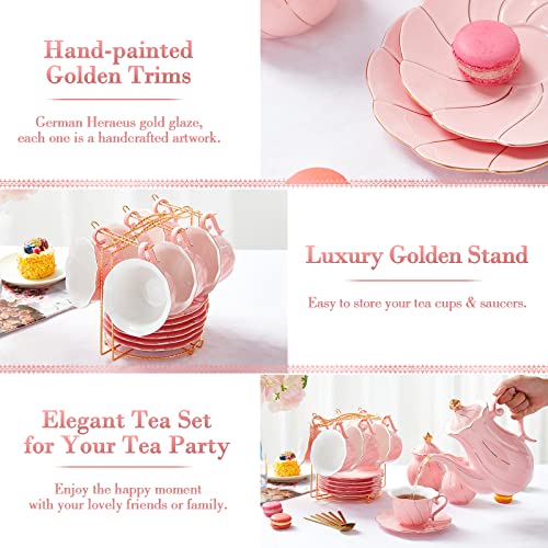22 pcs Porcelain Tea Set for 6