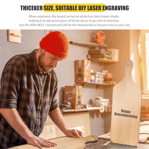 6 Pcs Wood Cutting Boards 17 Inch for Chopping Laser Engraving (6 Count)