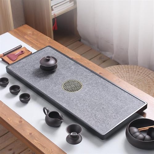 Tea Set Natural Ebonite Tea Tray Stone Large Tea Table Tray Tea Sea Home Simple Kung Fu Tea Tray Tea Set Chinese Tea Set