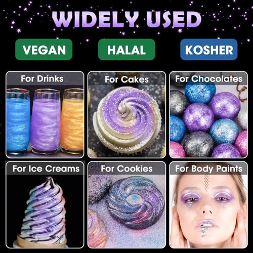Edible Glitter Luster Dust for Drinks