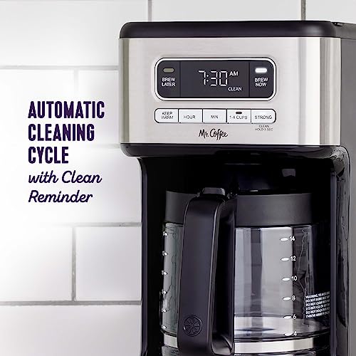 14 Cup Programmable Coffee Maker Stainless Steel (70 Fl Oz)