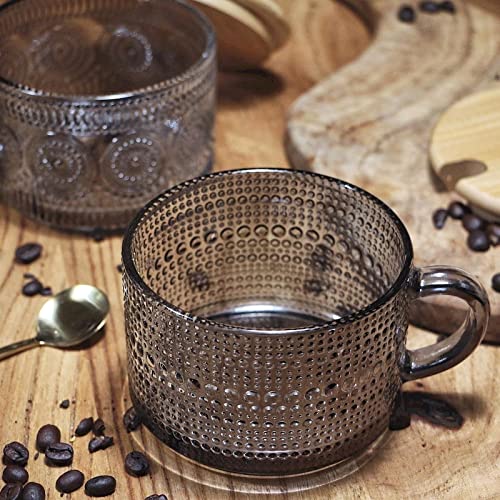 Vintage Glass Coffee Mugs