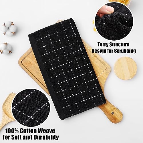 100% Cotton Terry Kitchen Dish Cloths (12 Count)
