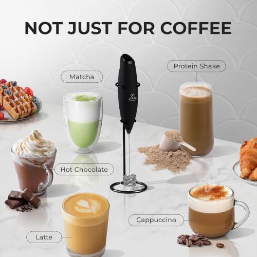 Powerful Milk Frother Wand With Duracell Batteries
