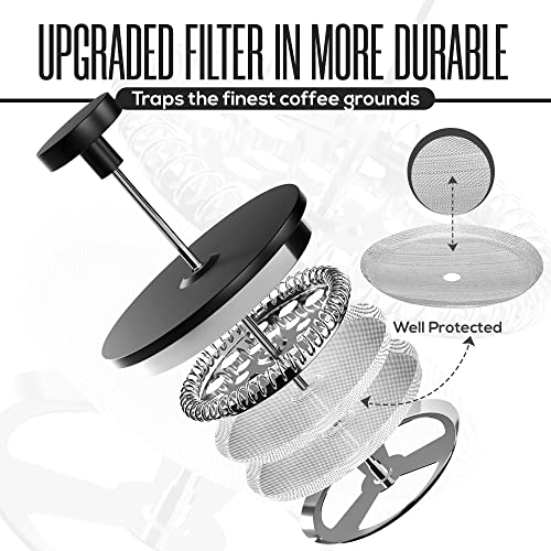 304 Grade Stainless Steel French Press 12 Oz