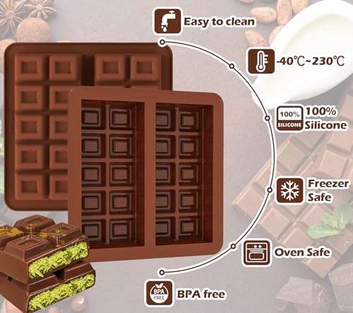 Deep Chocolate Bar Mold Dubai