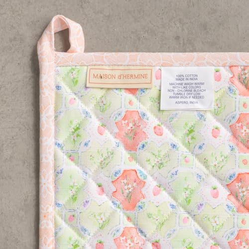 100% Cotton Oven Mitt & Pot Holder Set (2 Count)