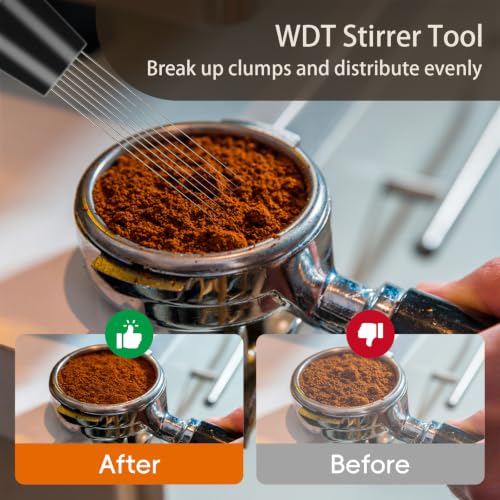 7 Pcs 51mm Espresso Accessories Kit for Coffee WDT Tool Accessories Set