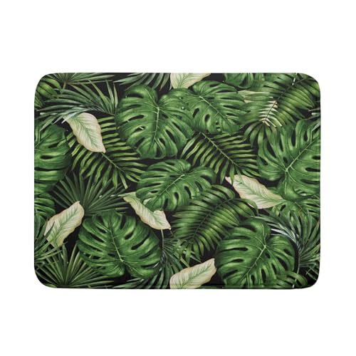 Tropical Palm Leaf Dish Drying Mat for Kitchen Countertop