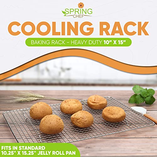 10" x 15" Stainless Steel Cooling Rack for Cooking & Baking