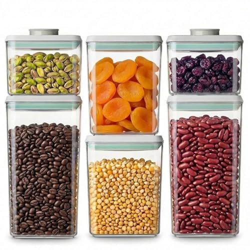 Pop Airtight Food Storage Containers Set with Lids (6 Count)