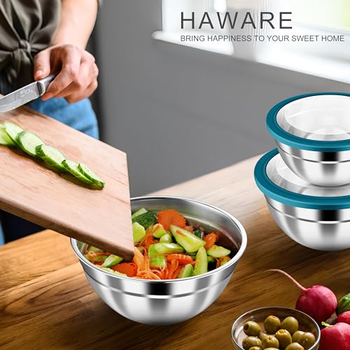 Mixing Bowls with Airtight Clear Lids (6 Count)