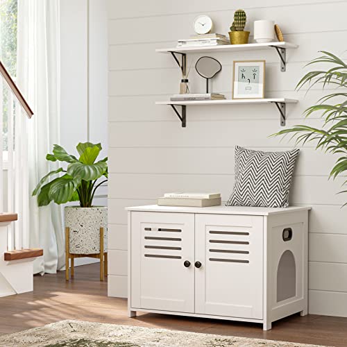 Wall Shelves 23.6" Long Floating Shelves with Metal Brackets (2 Count)