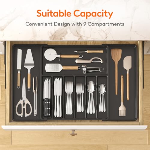 Extra Large Silverware Drawer Organizer