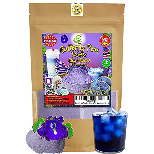 Blue Matcha Butterfly Pea Powder 4 Oz (4 Ounce)