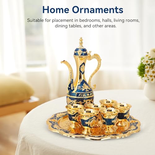 Tea Service Set with Tray and Cups