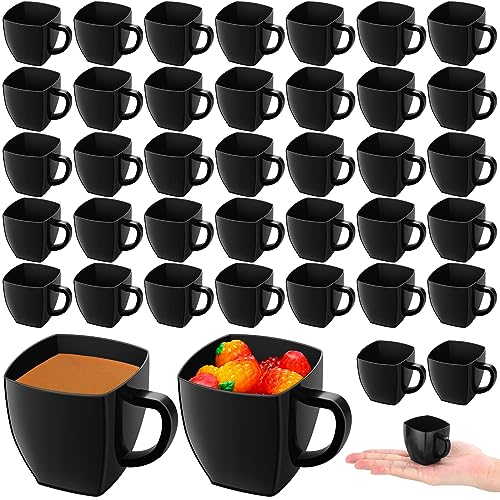 100 Pcs Mini Disposable Tea Cups with Handle (100 Count)