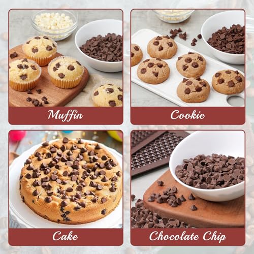 Chocolate Chip Mold 202 Cavity Silicone Mini Candy Molds LFGB 2 Pack For Non Dairy & Sugar Organic Chocolate Chips & Mini Gumdrop