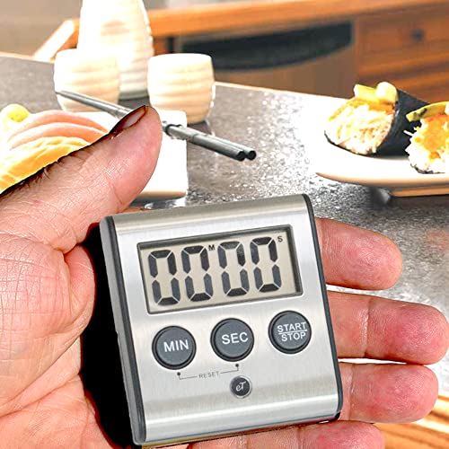 Elegant Digital Kitchen Timer Stainless Steel