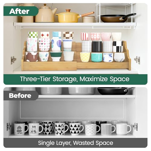 Coffee Mug Cup Holder Rack for Cabinets Countertop