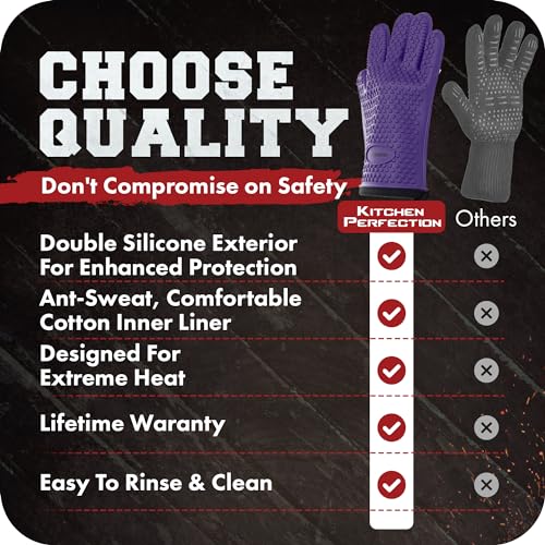 XL Silicone Smoker BBQ Gloves (2 Count)