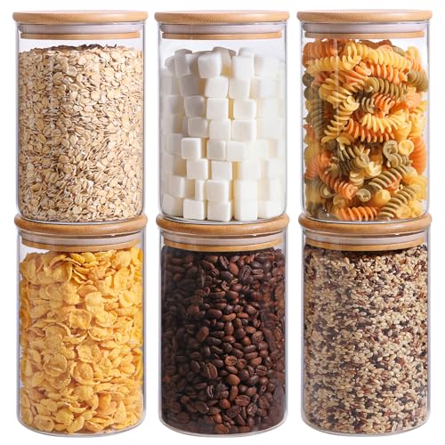 Glass Storage Containers with Lids 1 Qt (6 Count)